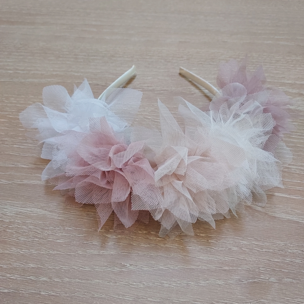 Handmade Charming Tulle Flower Headband for Kids
